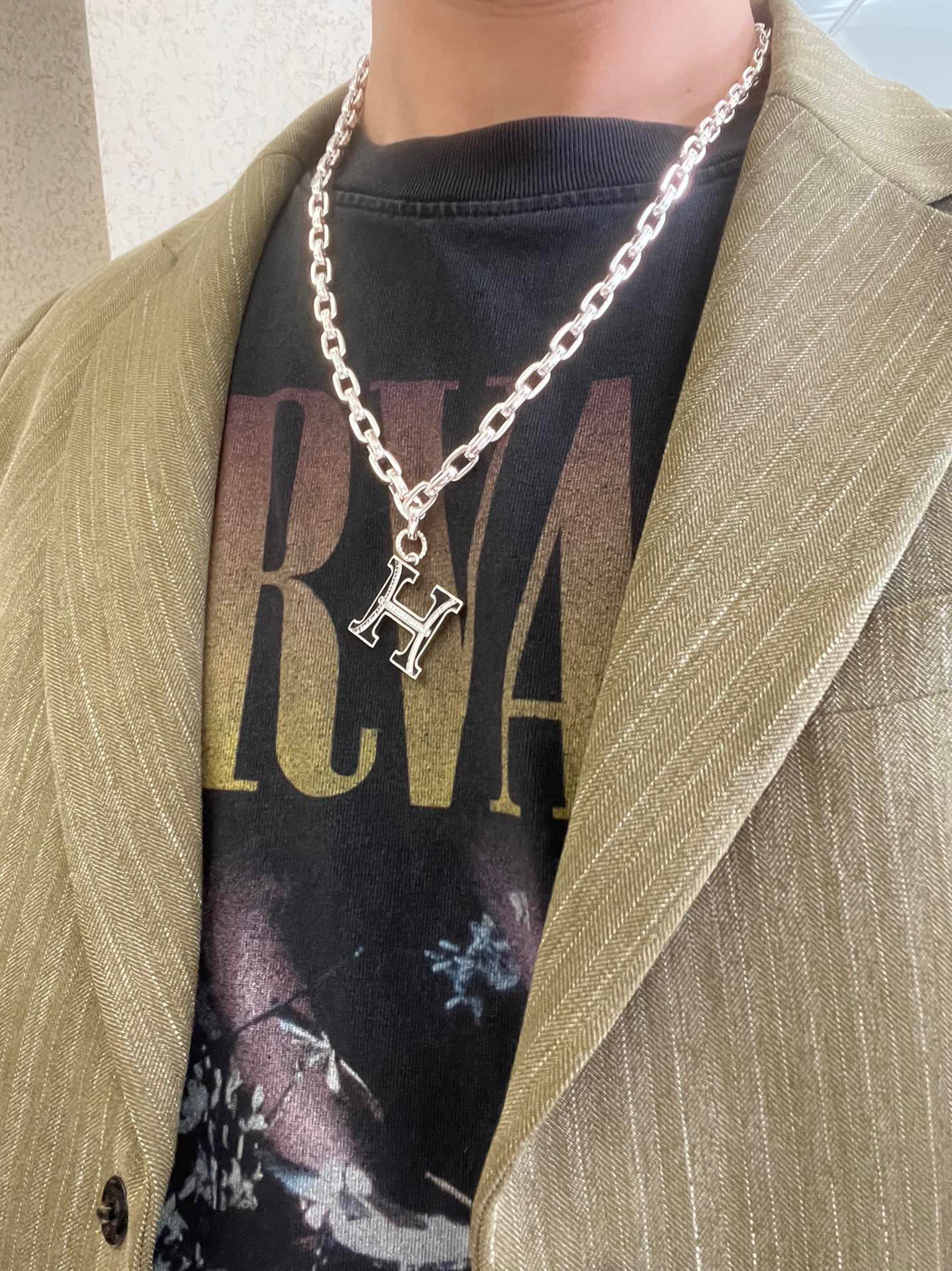 Inspired Elegance — Signature “H” Pendant Necklace