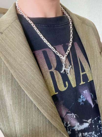 Inspired Elegance — Signature “H” Pendant Necklace