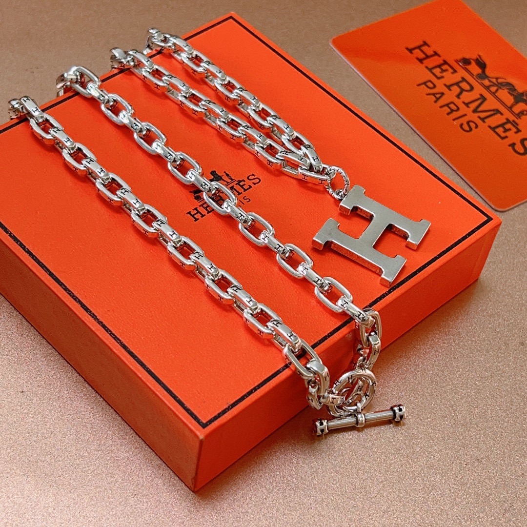 Inspired Elegance — Signature “H” Pendant Necklace