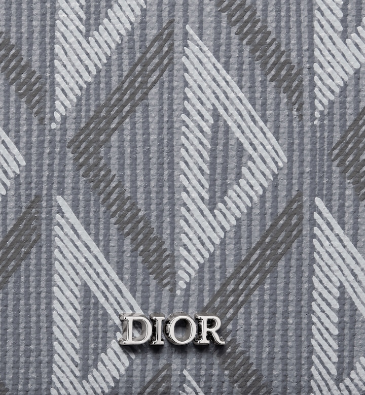 Bifold Wallet Gray CD Diamond Canvas
