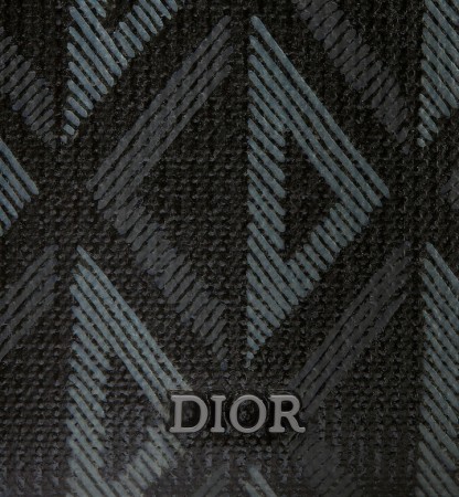 Vertical Bifold Wallet  Black CD Diamond Canvas