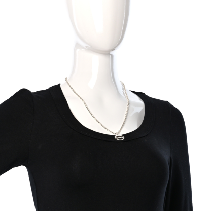 Sterling Silver Interlocking G Pendant Necklace