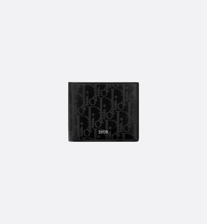 Bifold Wallet  Black Oblique Galaxy Leather