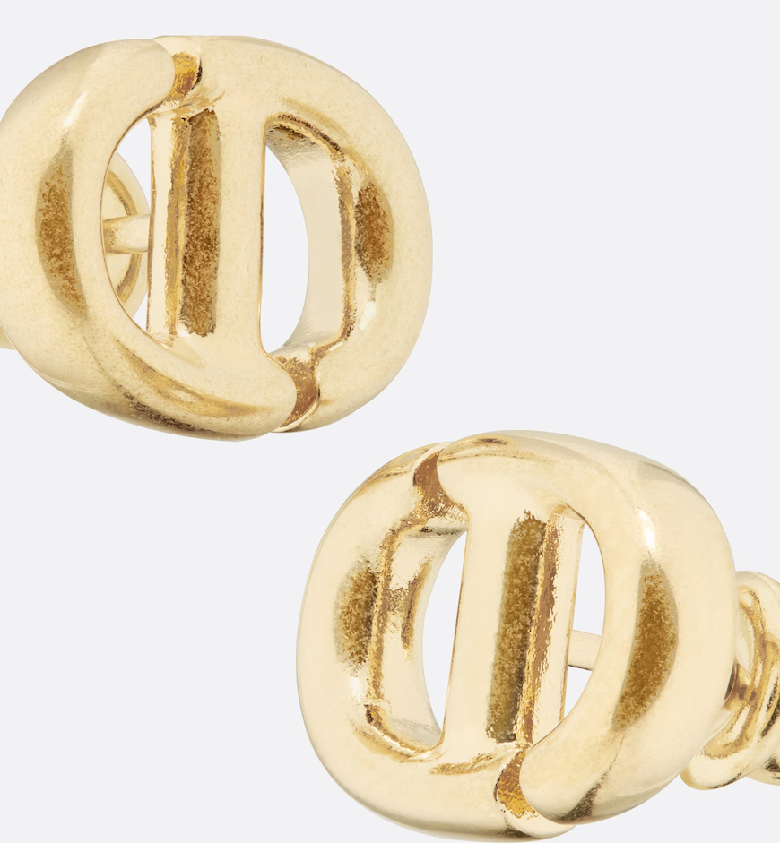 CD Navy Stud Earrings