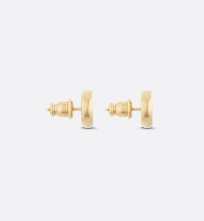 CD Navy Stud Earrings