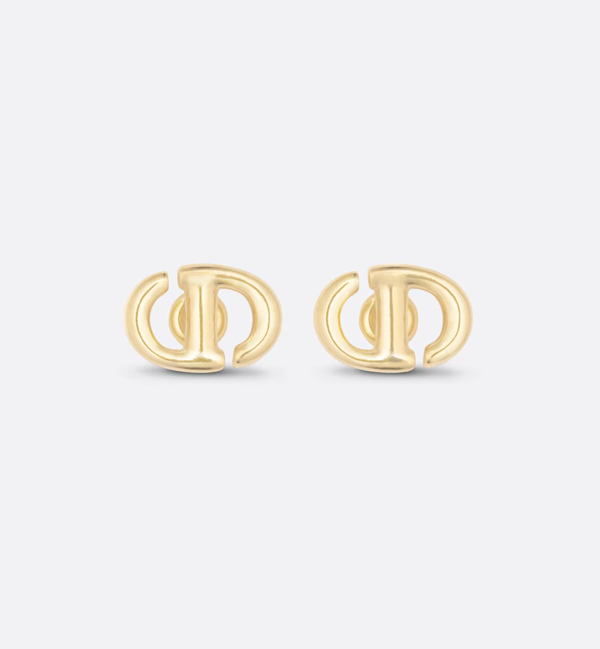 CD Navy Stud Earrings