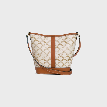 Small Bucket in Triomphe Canvas and calfskin
