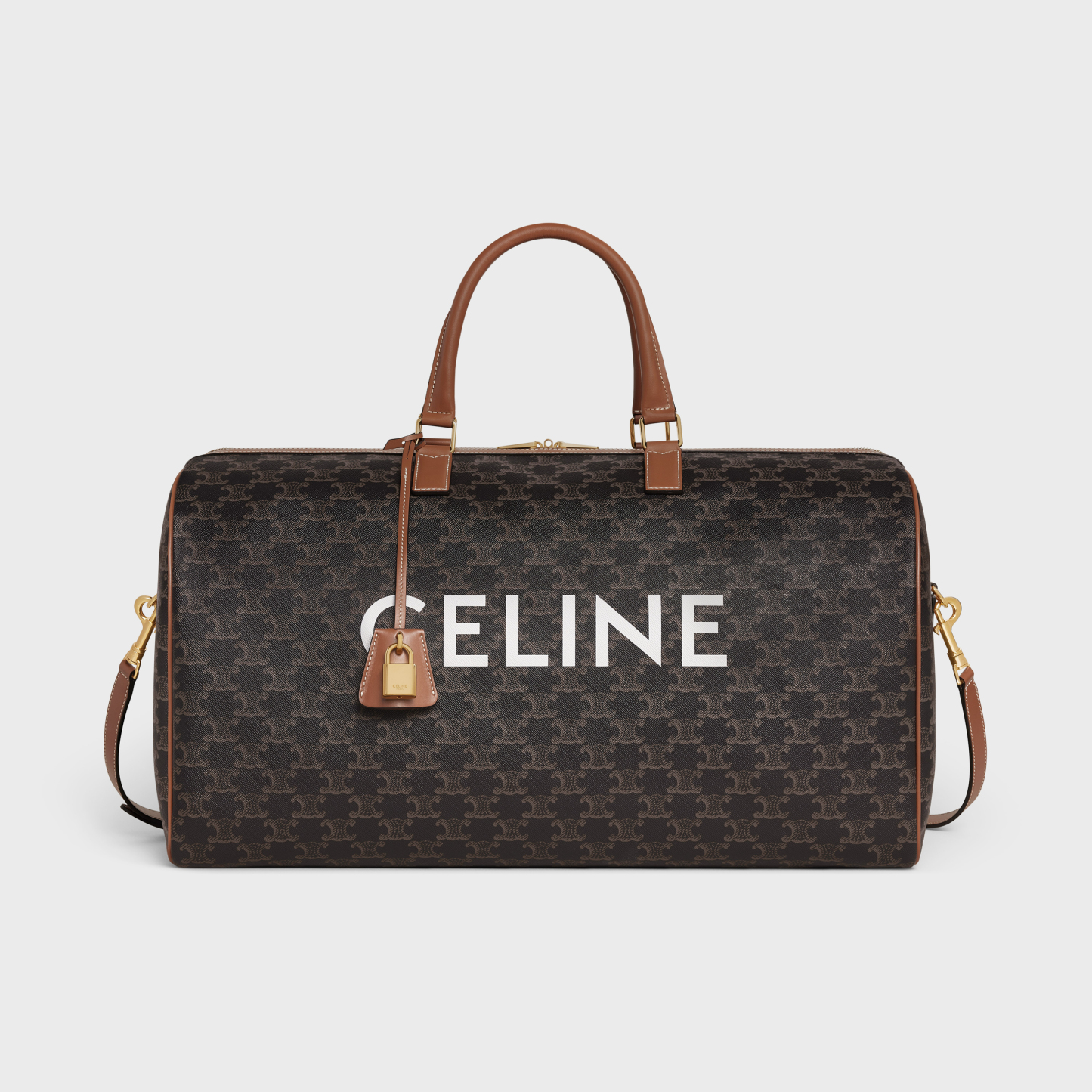 Large Voyage bag in Triomphe Canvas with Print