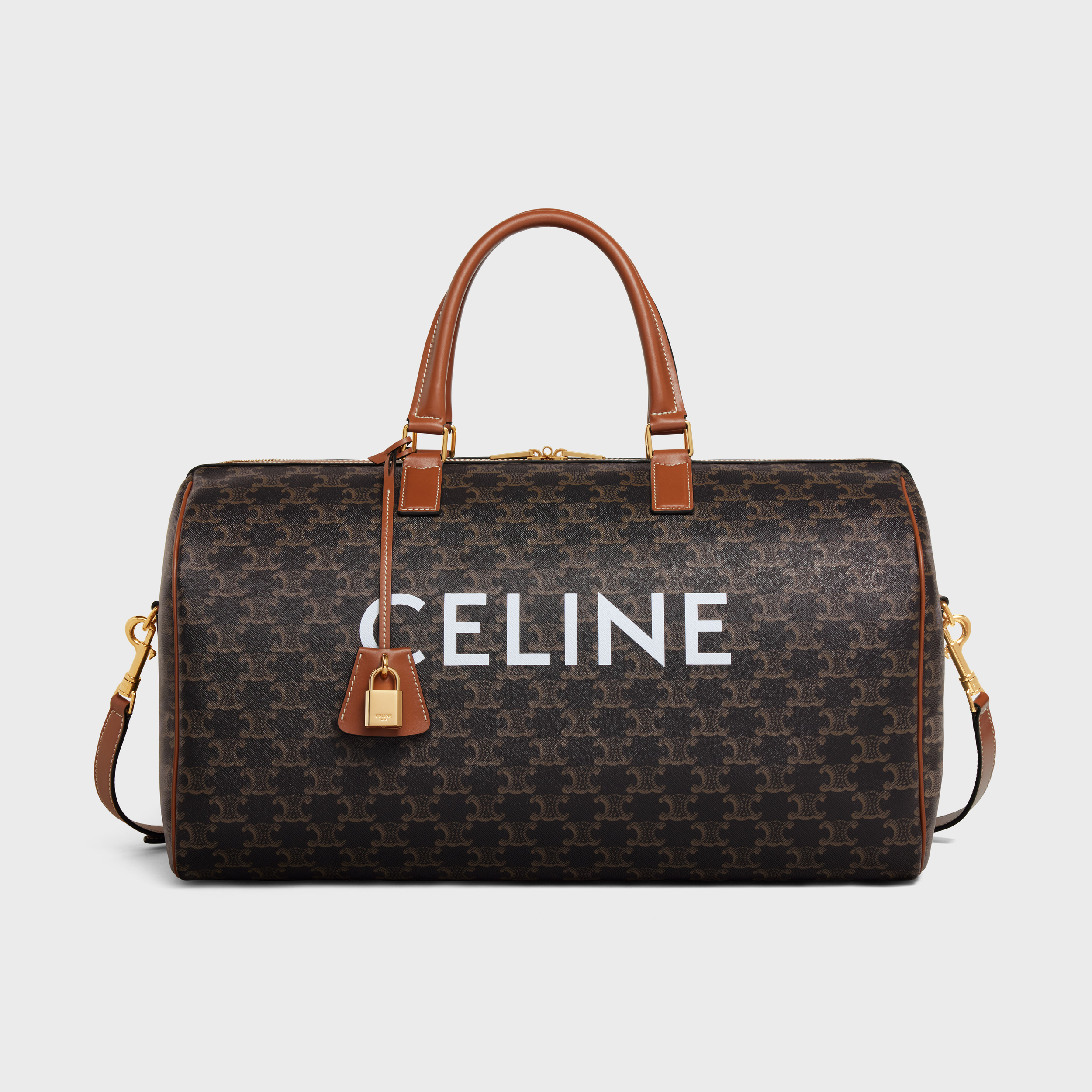 Medium Travel Bag in Triomphe Canvas with Print
