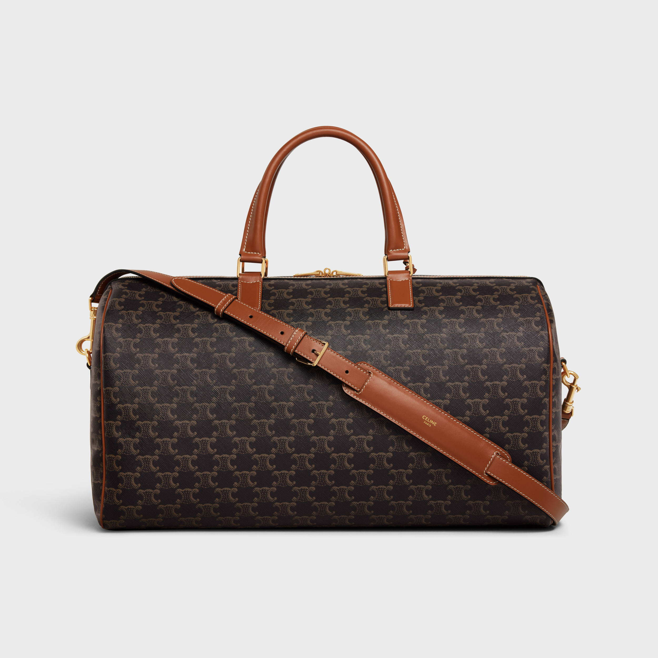 Medium Travel Bag in Triomphe Canvas with Print