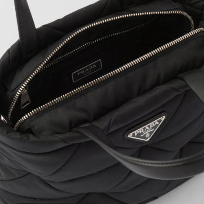 Padded Re-Nylon tote bag
