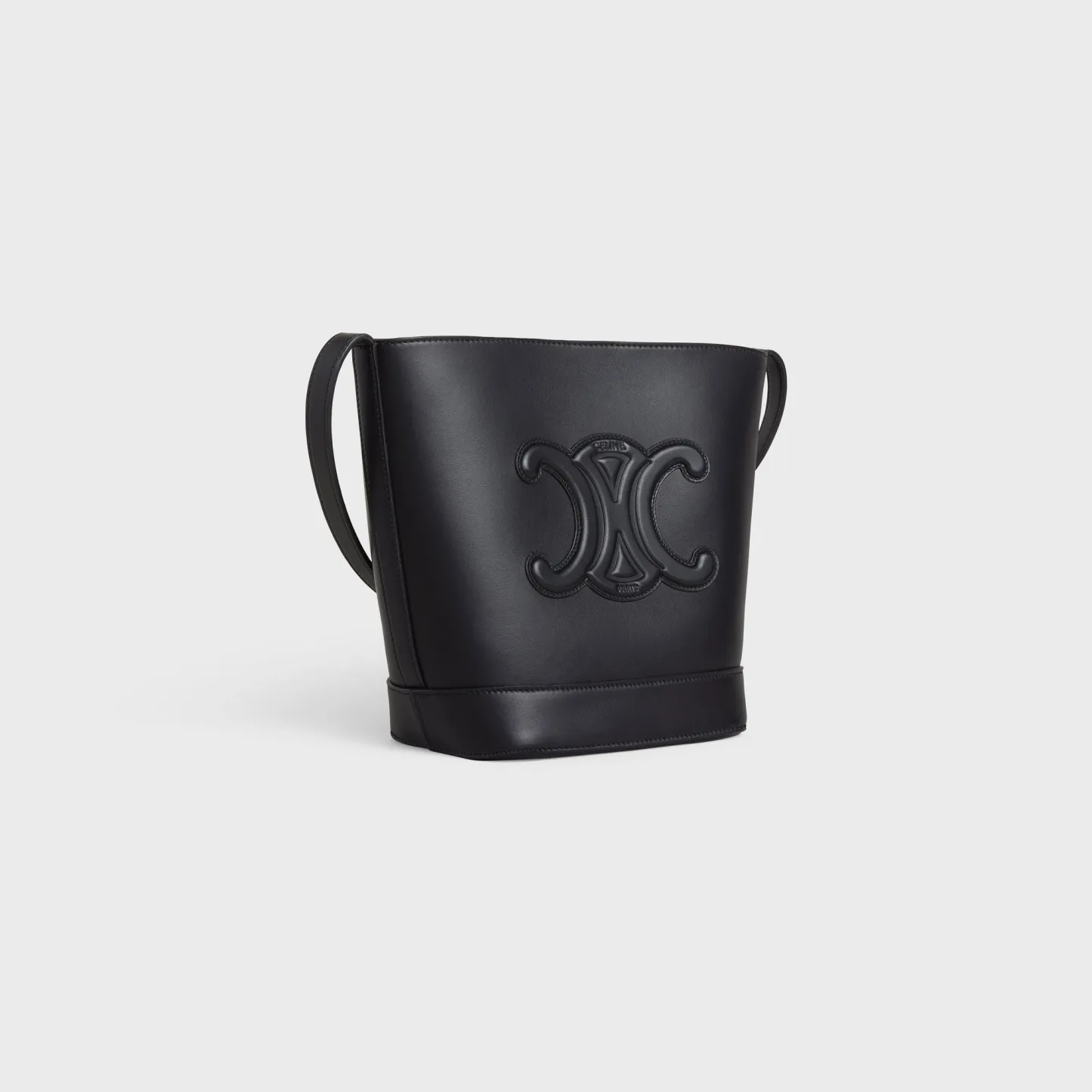 SMALL BUCKET CUIR TRIOMPHE in Smooth Calfskin