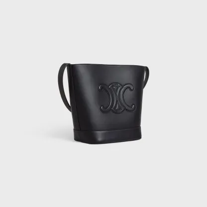 SMALL BUCKET CUIR TRIOMPHE in Smooth Calfskin