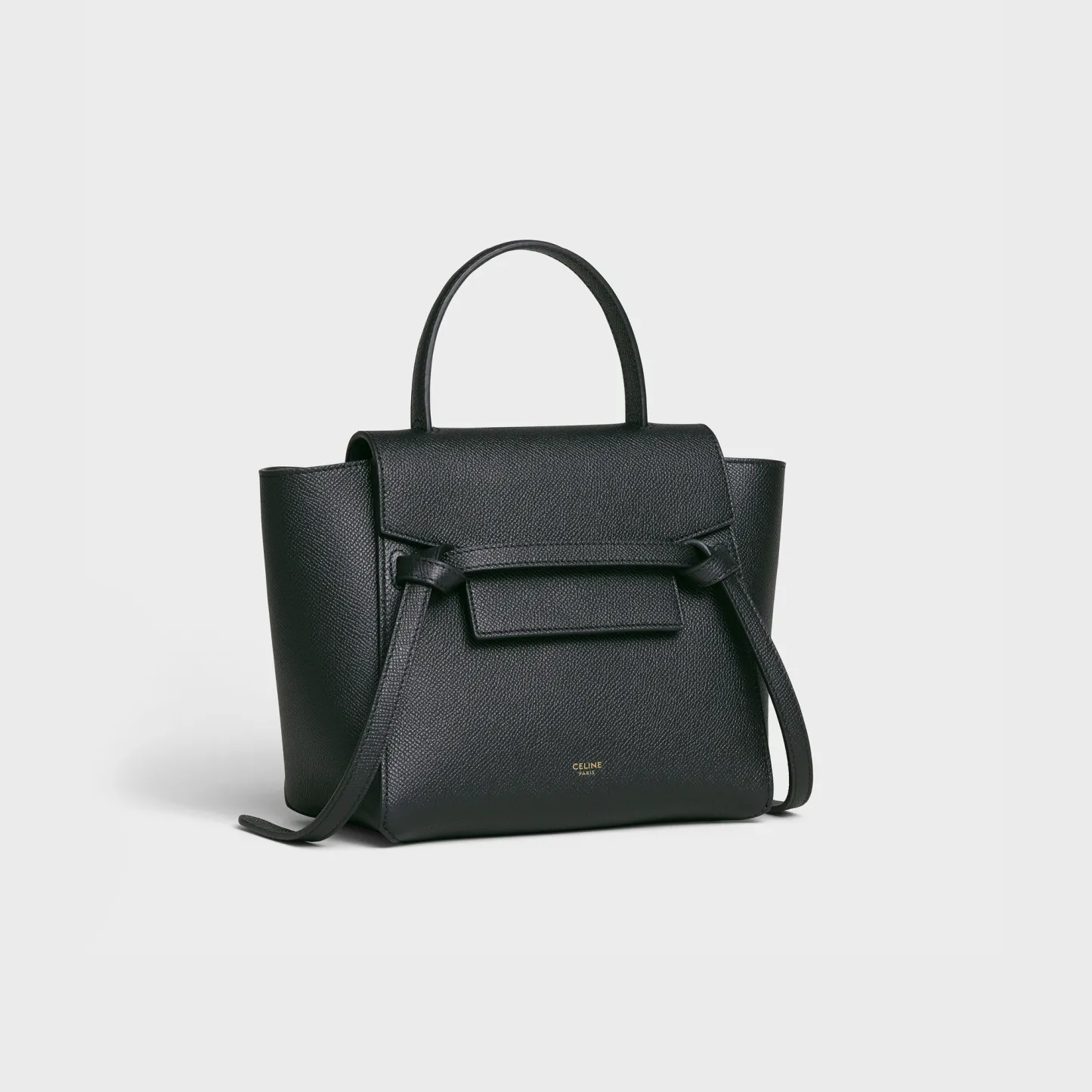 Nano Belt bag in grained calfskin
