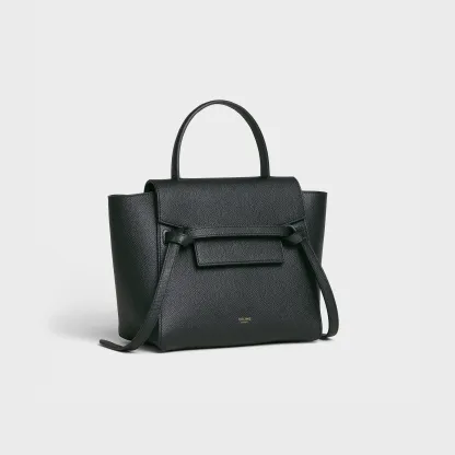 Nano Belt bag in grained calfskin