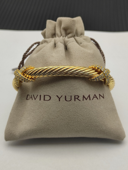 Dathtvid Yurthtman  Cable Cuff Bracelet,7mm