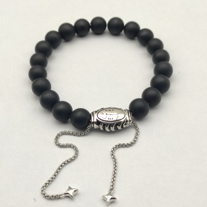 8MM Stretch Rock Crystal Bracelet