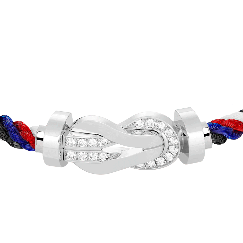 CHANCE INFINIE BRACELET 18K WHITE GOLD AND DIAMONDS LARGE MODEL