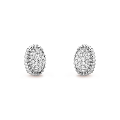 Perlée diamonds pavé earrings