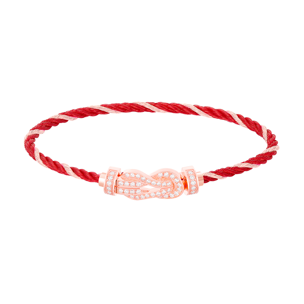 CHANCE INFINIE BRACELET 18K PINK GOLD AND DIAMONDS MEDIUM MODEL