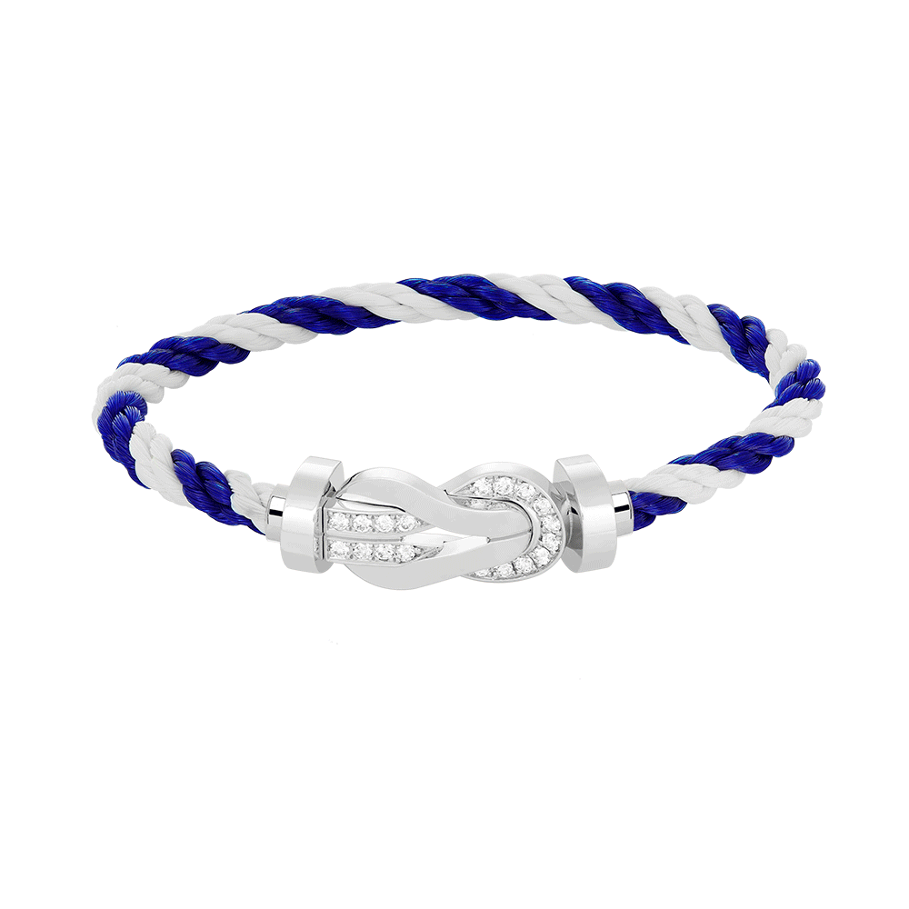 CHANCE INFINIE BRACELET 18K WHITE GOLD AND DIAMONDS LARGE MODEL