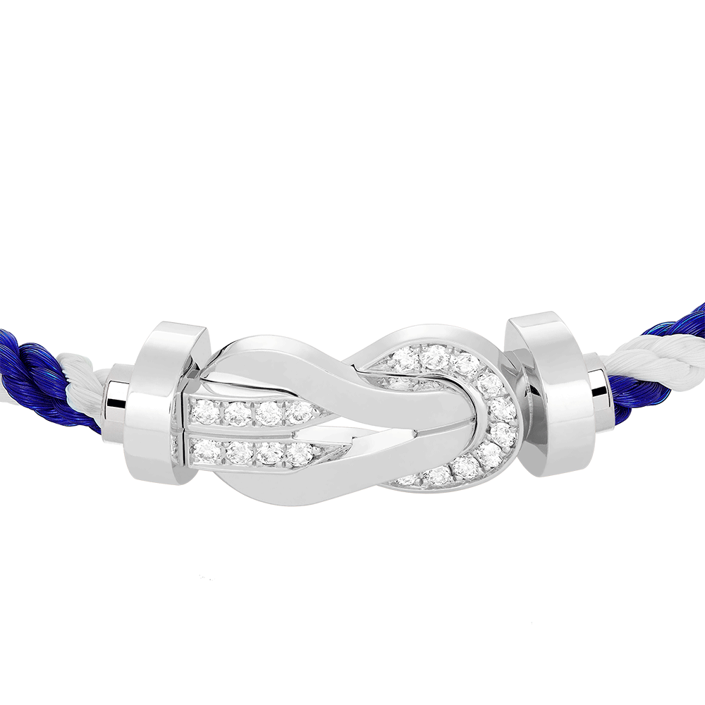 CHANCE INFINIE BRACELET 18K WHITE GOLD AND DIAMONDS LARGE MODEL