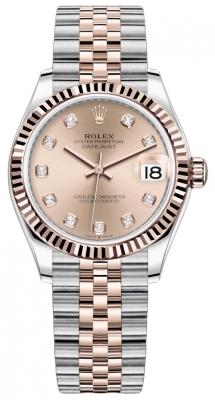 Datejust 31mm Stainless Steel and Rose Gold Ladies Watch, Ref#278271-0024