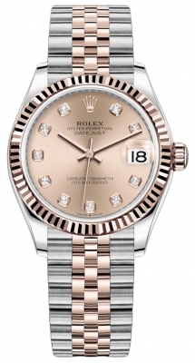 Datejust 31mm Stainless Steel and Rose Gold Ladies Watch, Ref#278271-0024