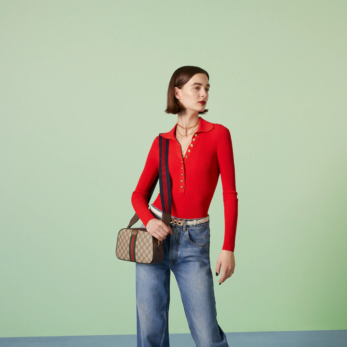 OPHIDIA  SMALL SHOULDER BAG