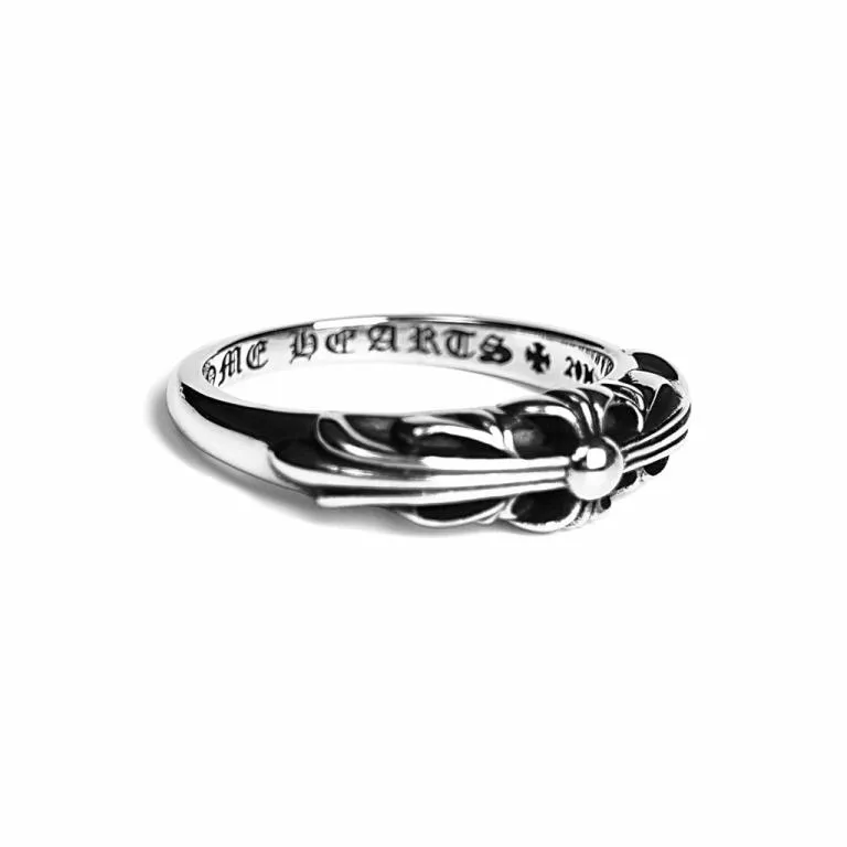 BABY CLASSIC FLORAL CROSS RING Z15