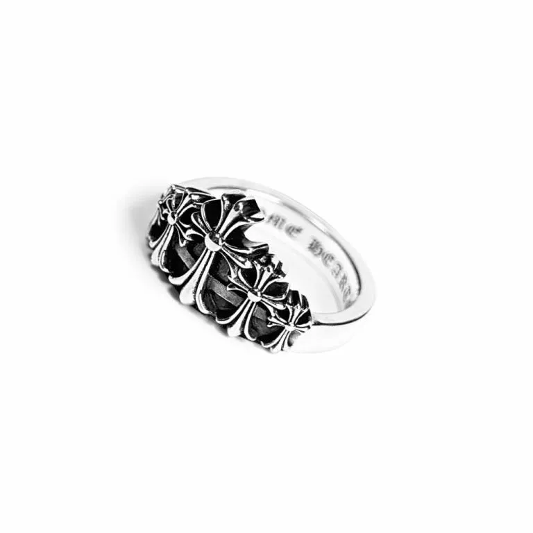 CROSS CROWN RING Z23