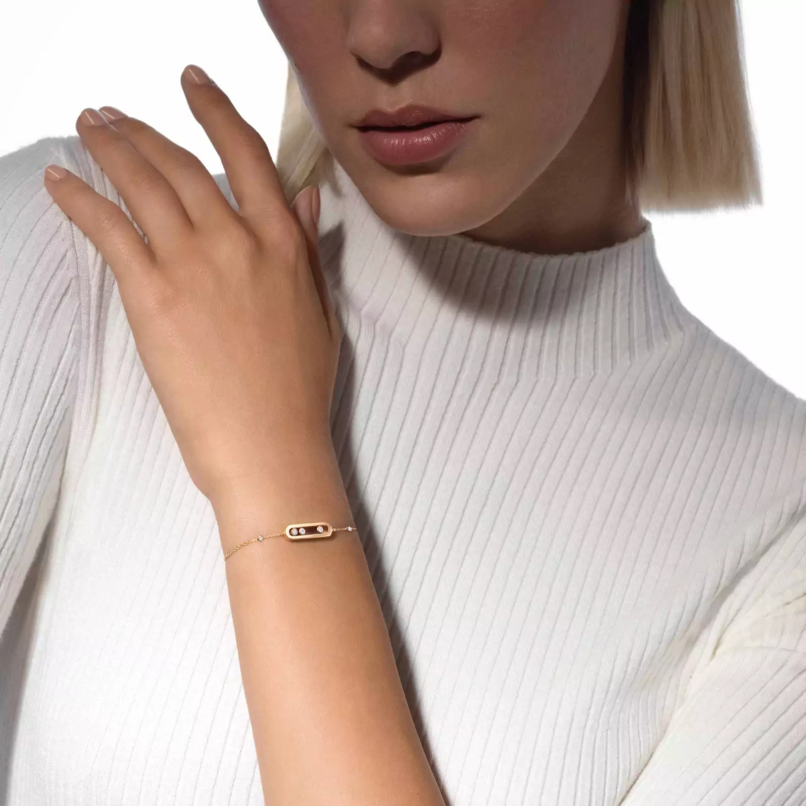 Baby Move Yellow Gold Diamond Bracelet