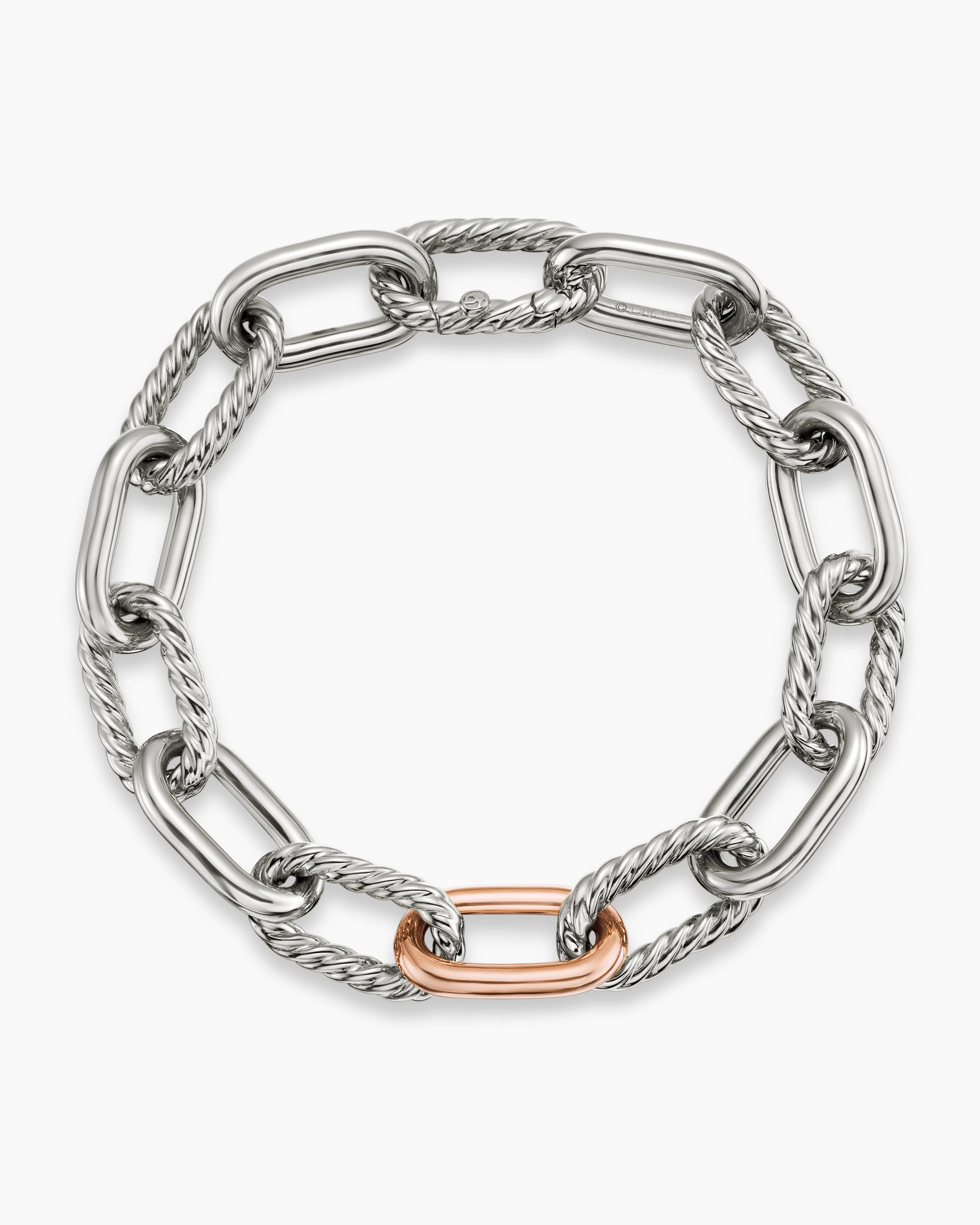 DY Madison® Chain Bracelet Sterling Silver with 18K Rose Gold