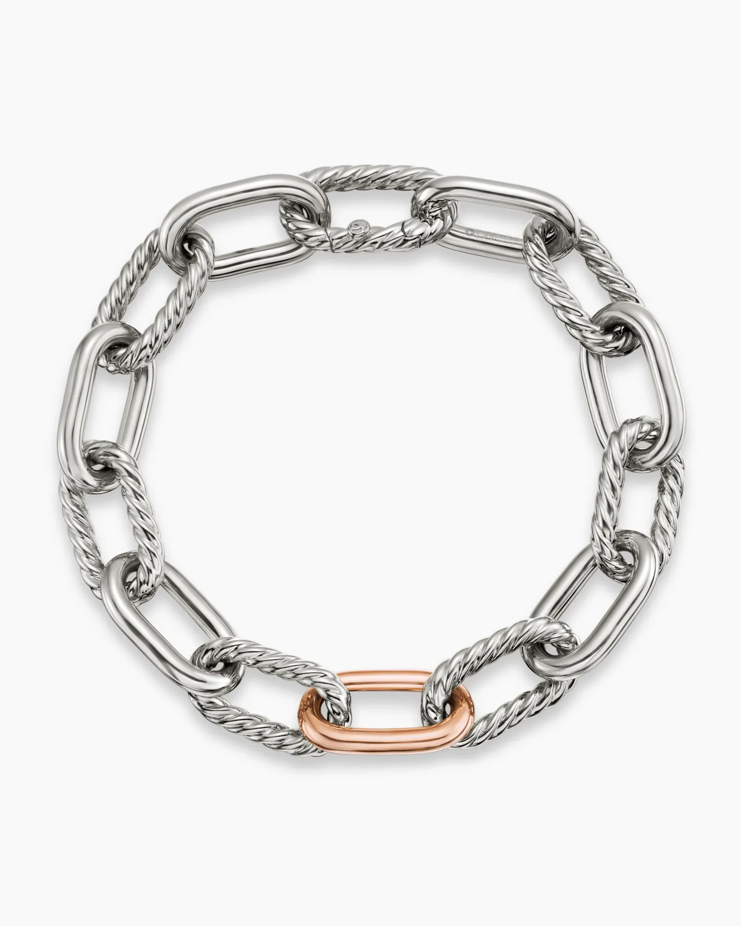 DY Madison® Chain Bracelet Sterling Silver with 18K Rose Gold