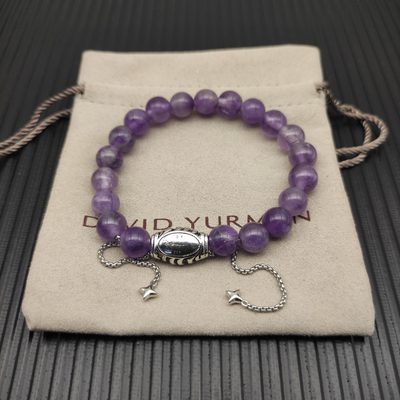 8MM Stretch Rock Crystal Bracelet