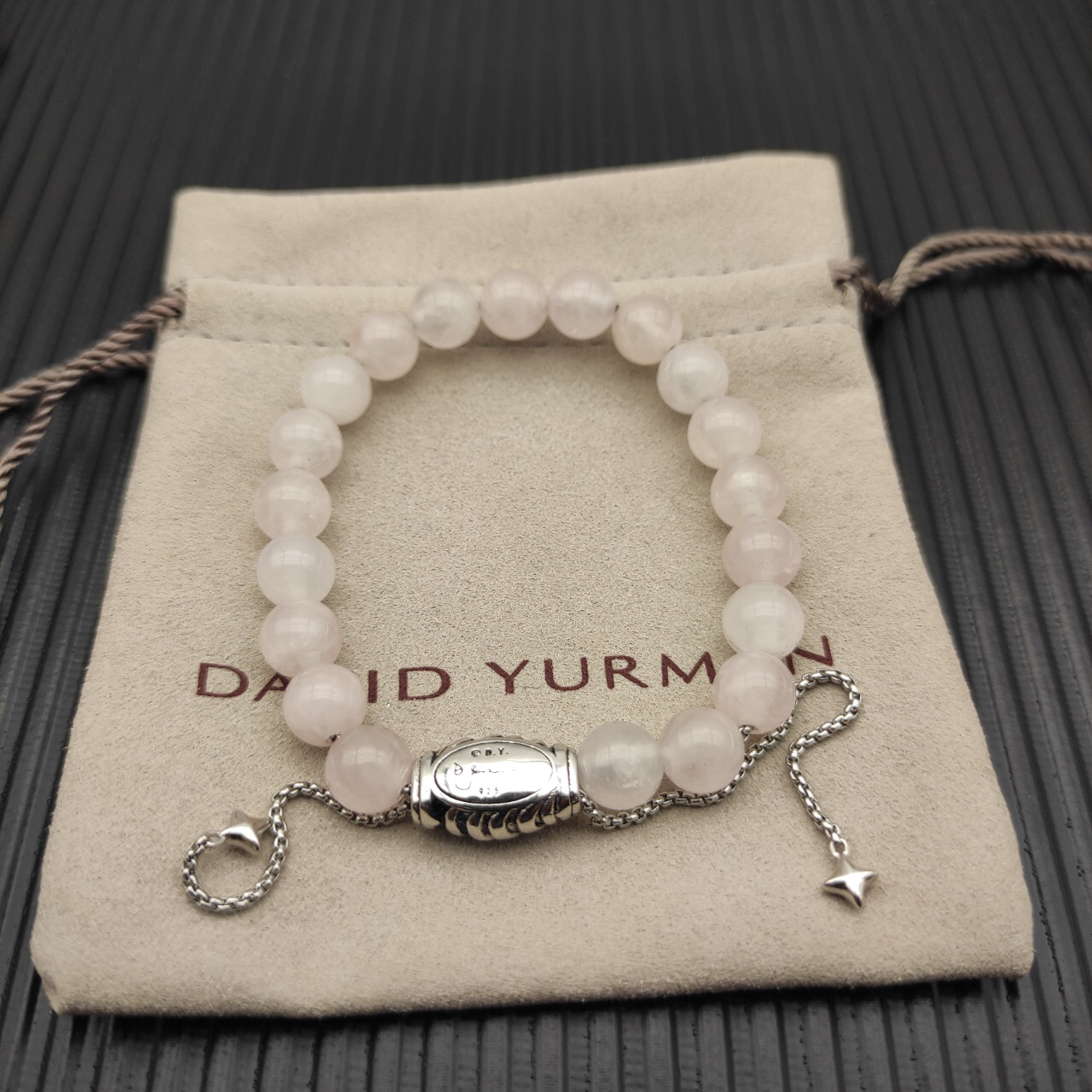 8MM Stretch Rock Crystal Bracelet