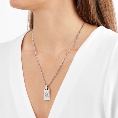 Sterling Silver Ghost Pendant Necklace YBB45531500100U