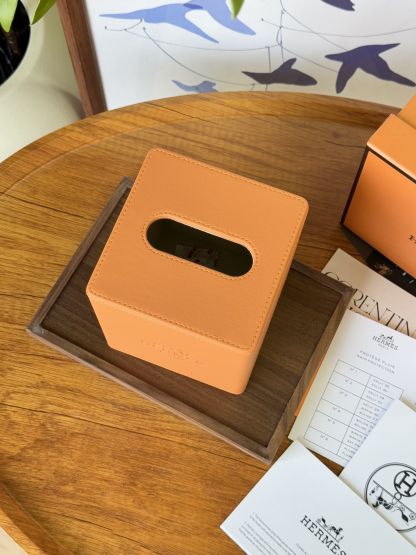 Hethtrmès Premium Leather Tissue Box