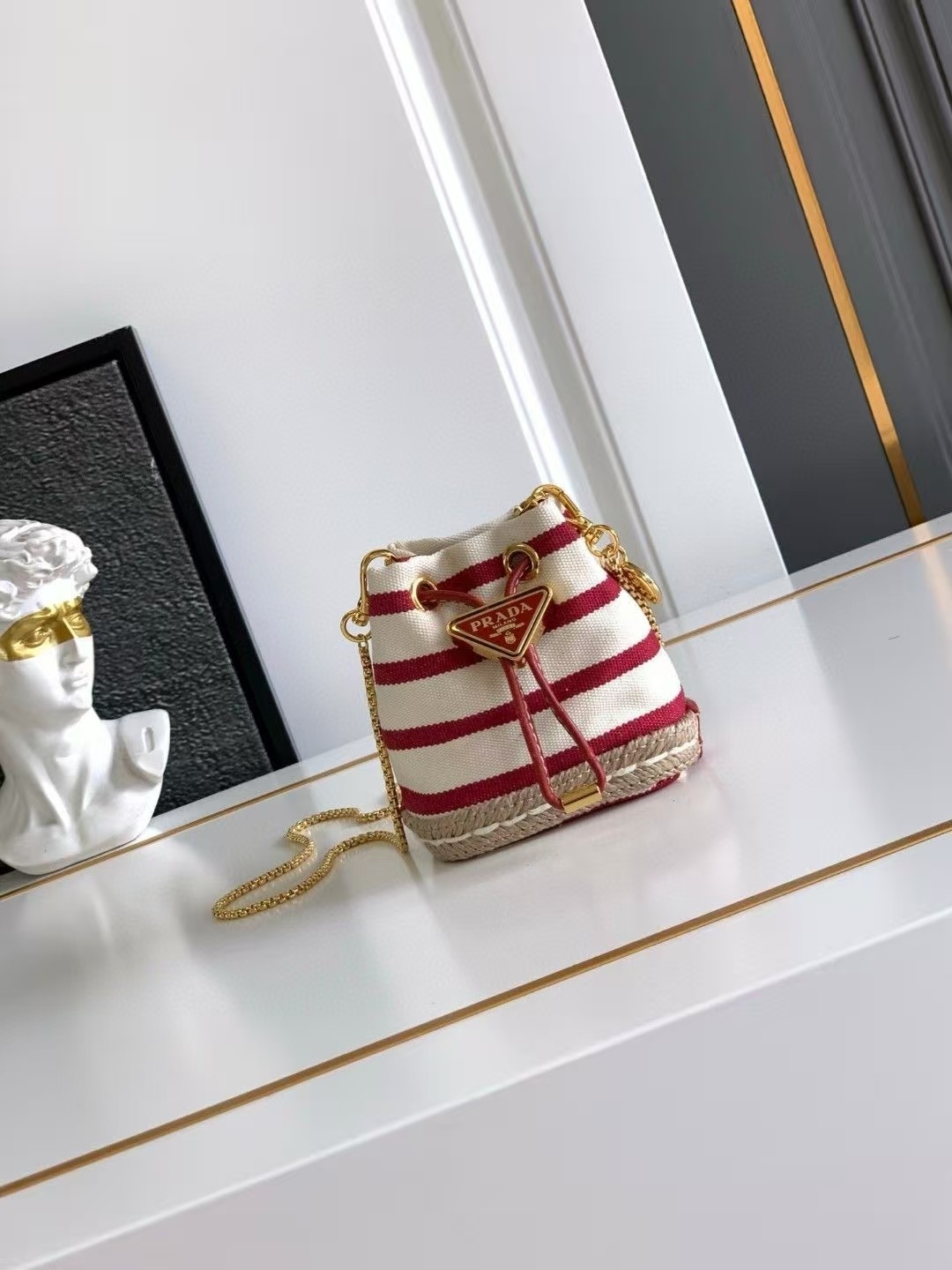 Prada striped small bag
