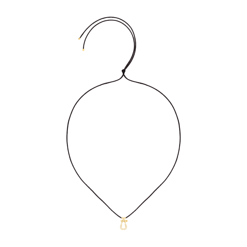 FORCE 10 PENDANT 18K YELLOW GOLD AND DIAMONDS LARGE MODEL