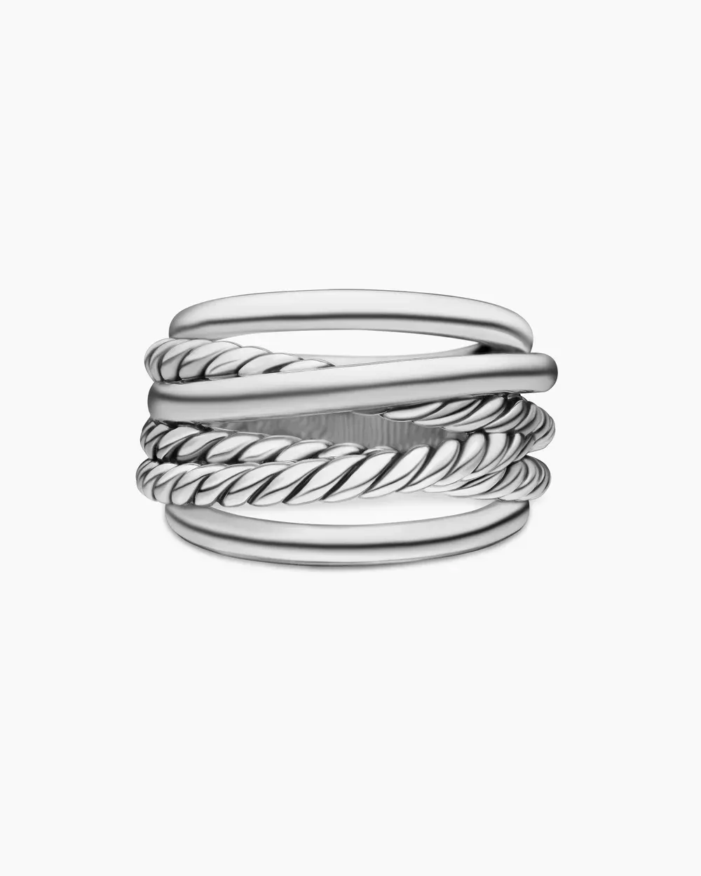 Crossover Ring Sterling Silver