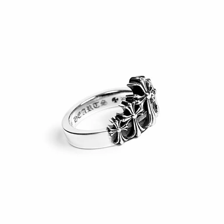 CROSS CROWN RING Z23