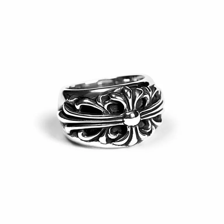 FLORAL CROSS RING
