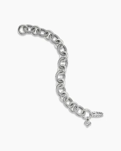 Oval Link Chain Bracelet Sterling Silver
