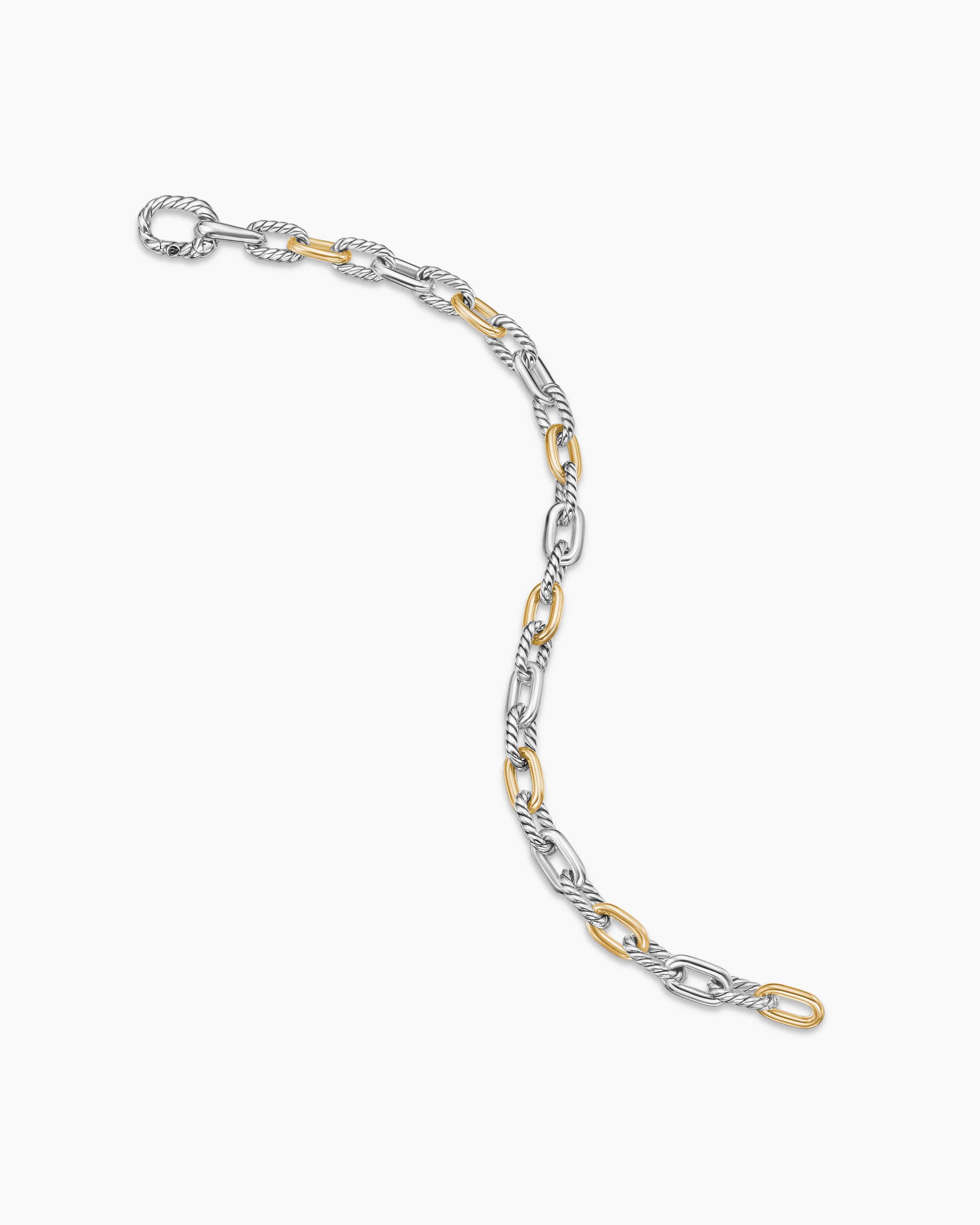 DY Madison® Chain Bracelet Sterling Silver with 18K Yellow Gold