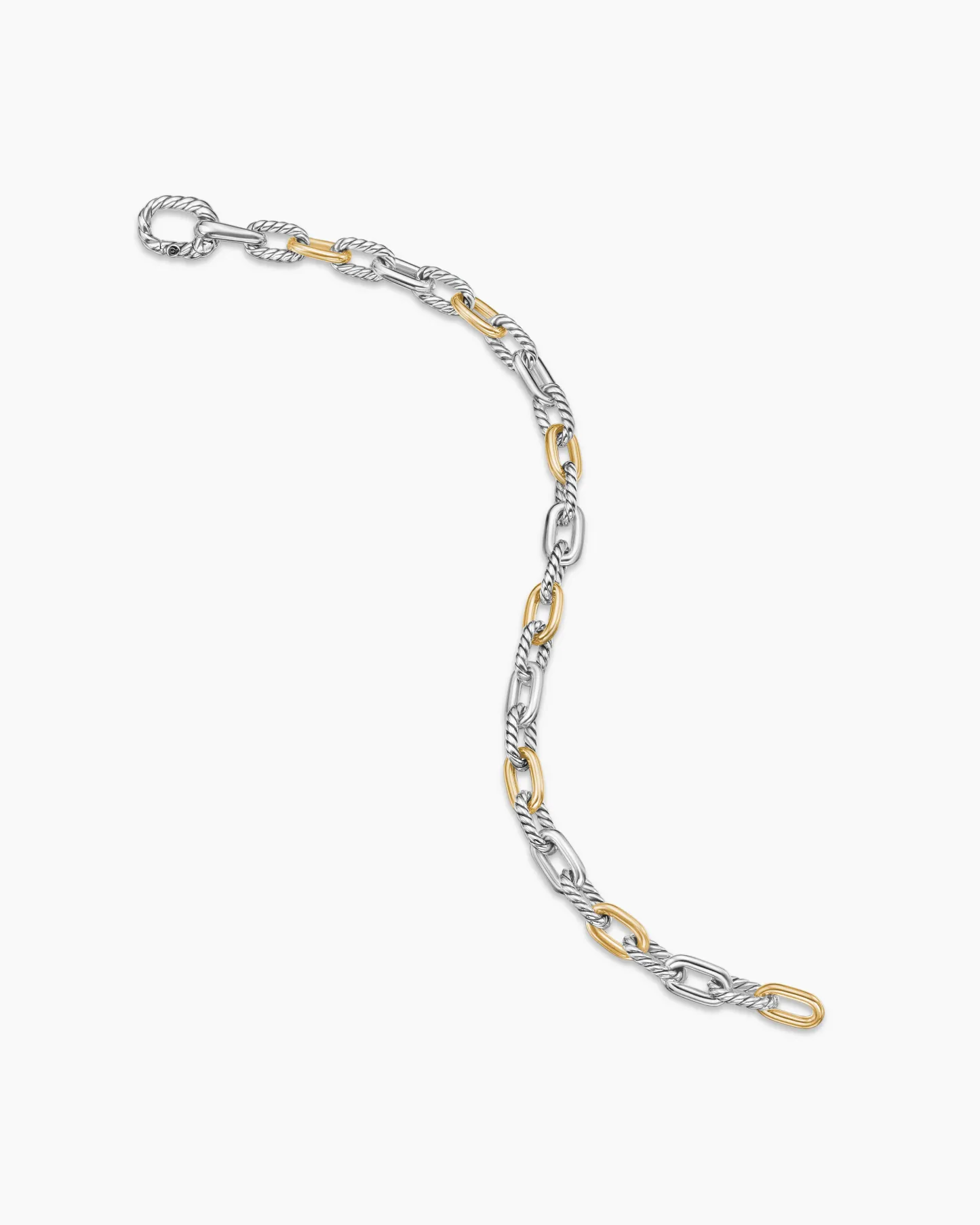 DY Madison® Chain Bracelet Sterling Silver with 18K Yellow Gold