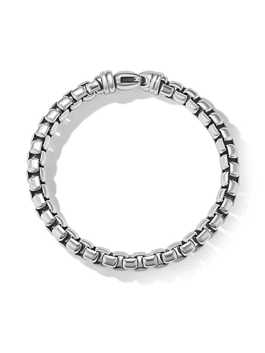 Dathtvid Yurthtman  Box Chain Bracelet In Sterling Silver