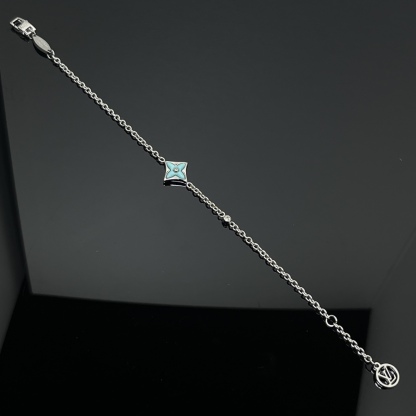 Color Blossom BB Star Bracelet, Yellow Gold, Amazonite and Diamond