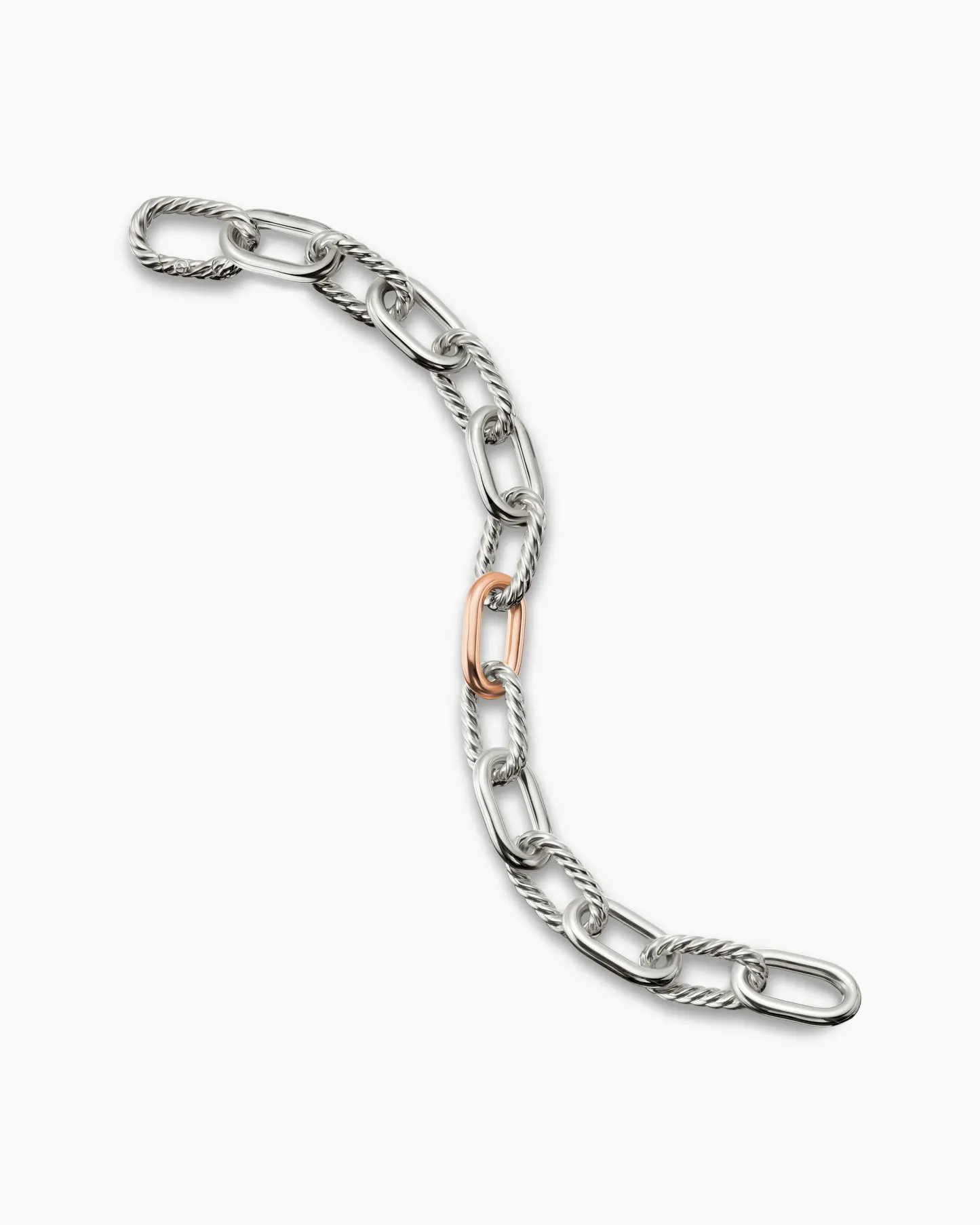 DY Madison® Chain Bracelet Sterling Silver with 18K Rose Gold