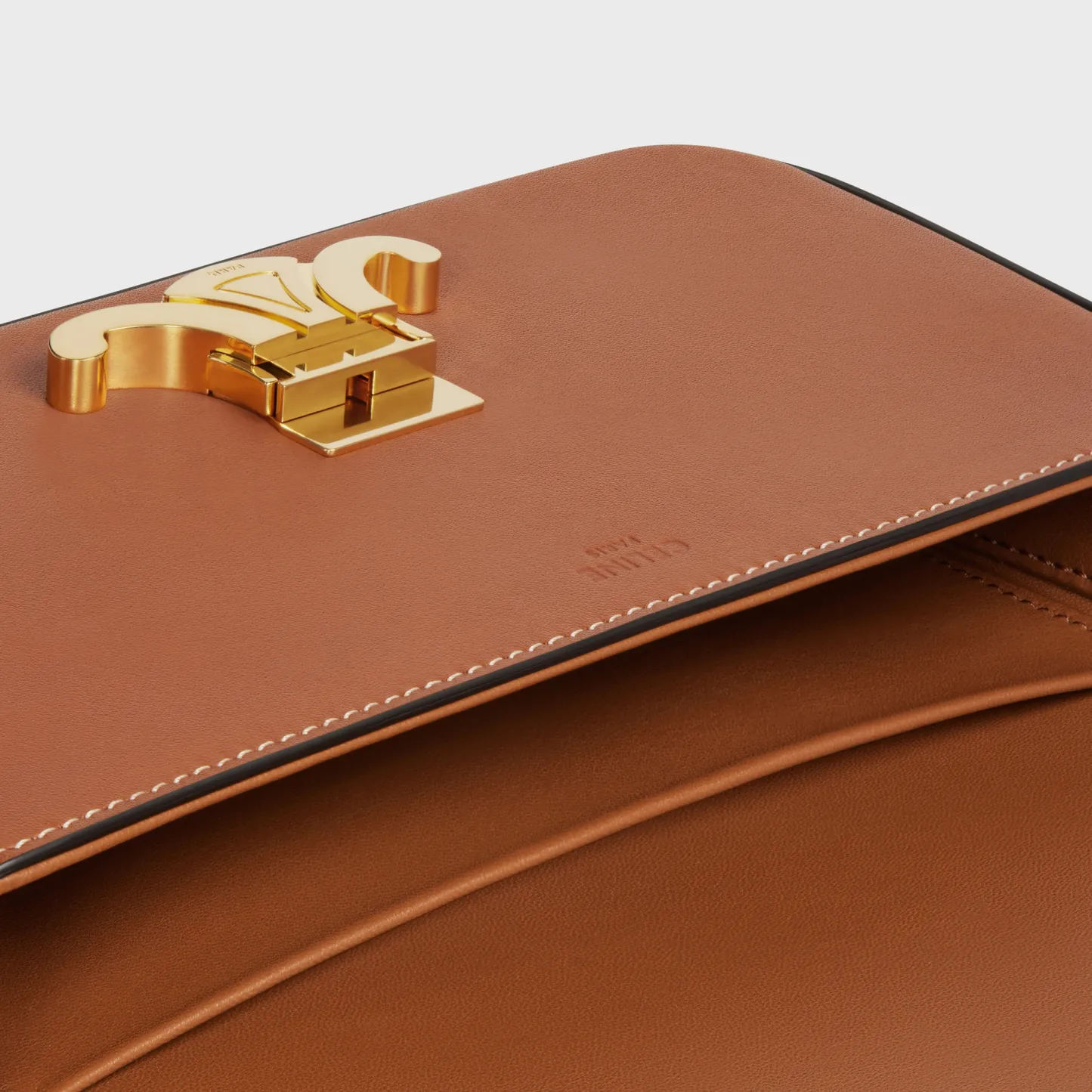 SHOULDER BAG CLAUDE in Natural Calfskin